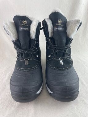 Tamarack Thinsulate Black Winter Boots with Faux Fur Trim Size 9